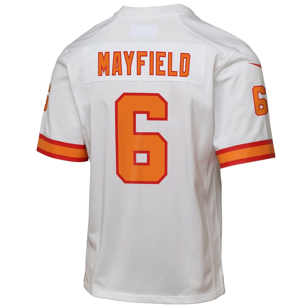 Baker Mayfield '76 Tampa Bay Buccaneers Youth Game Jersey - White Official NFL Team Apparel Football Fan Gear