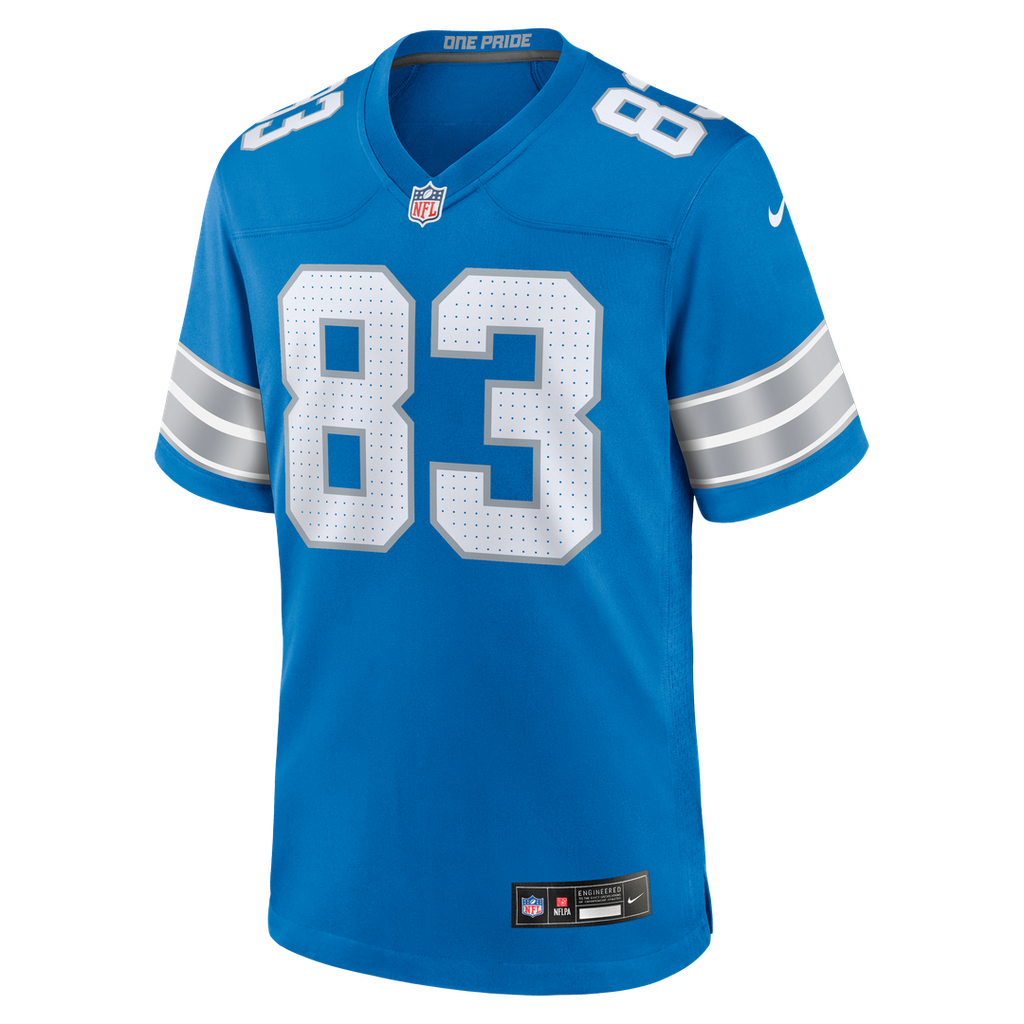 Tyler Conklin Detroit Lions Nike Team Game Jersey - Blue Official NFL Team Apparel Football Fan Gear