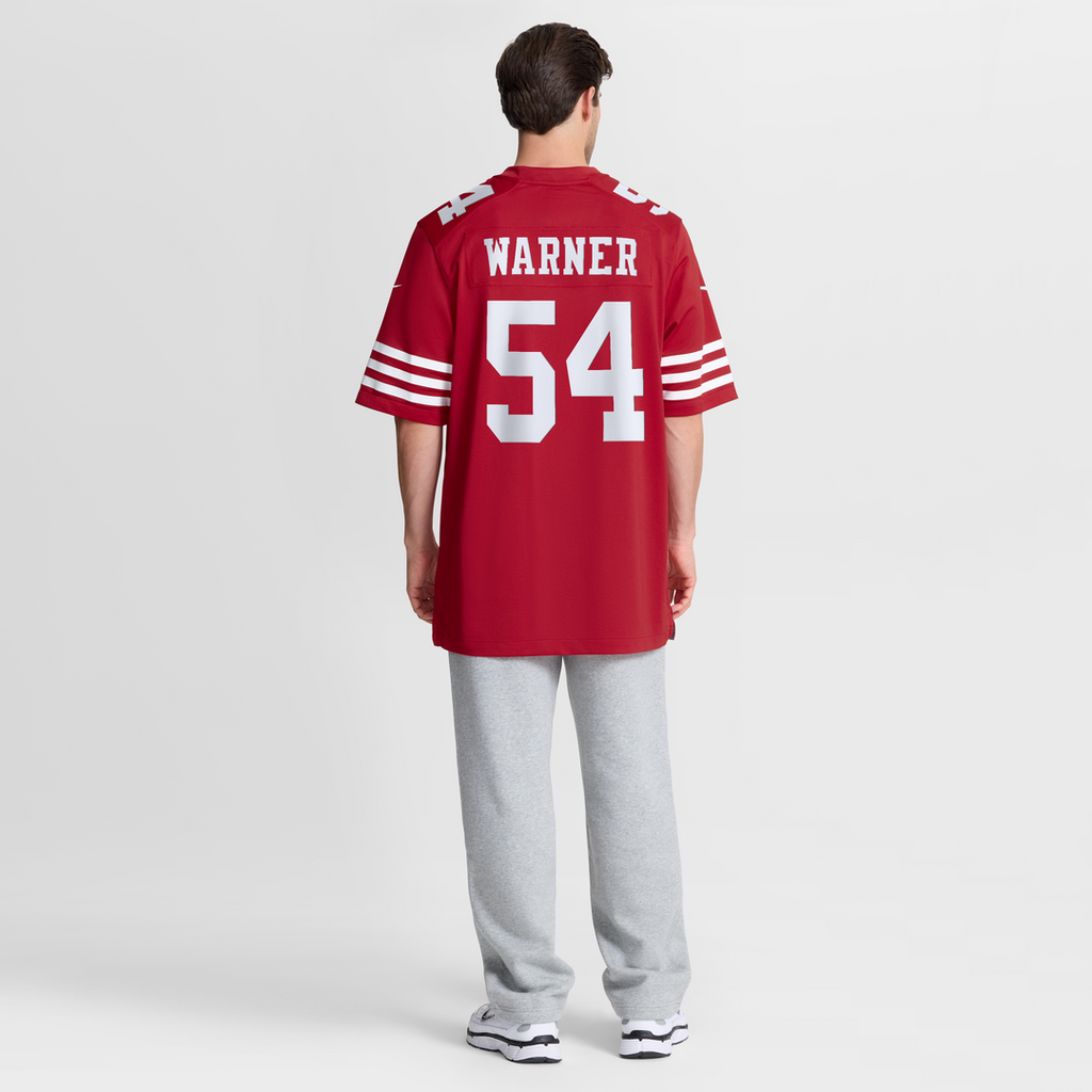 Fred Warner San Francisco 49ers Nike Team Game Player Jersey - White Official NFL Team Apparel Football Fan Gear