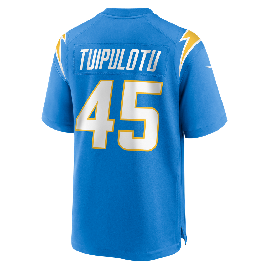 Tuli Tuipulotu Los Angeles Chargers Nike Team Game Jersey - Powder Blue Official NFL Team Apparel Football Fan Gear