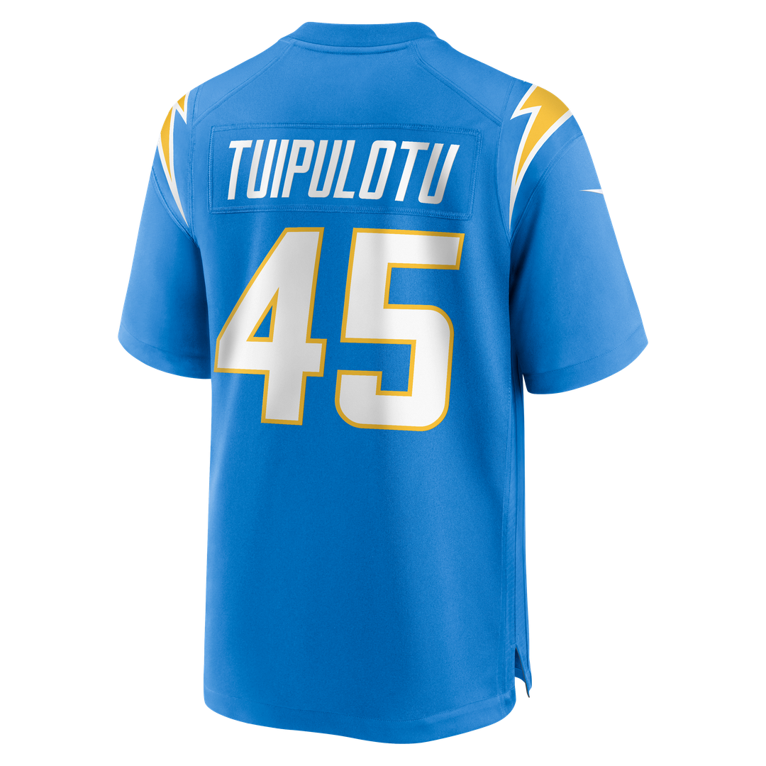 Tuli Tuipulotu Los Angeles Chargers Nike Team Game Jersey - Powder Blue Official NFL Team Apparel Football Fan Gear