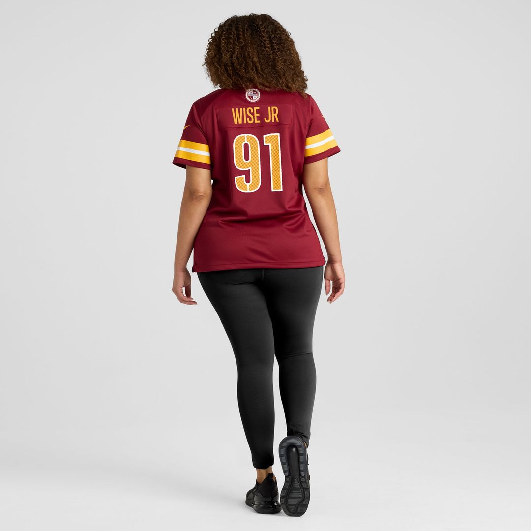 Deatrich Wise Jr. Washington Commanders Nike Women's Team Game Jersey - Burgundy Official NFL Team Apparel Football Fan Gear