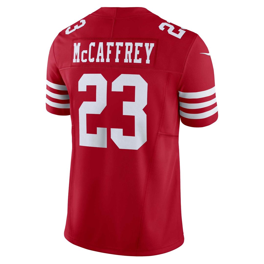 Christian McCaffrey San Francisco 49ers Nike Vapor F.U.S.E. Limited Jersey - Scarlet Official NFL Team Apparel Football Fan Gear