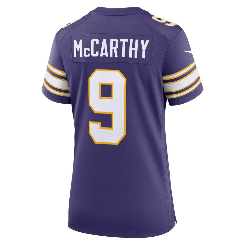 J.J. McCarthy Minnesota Vikings Nike Women's 2nd Alternate Player Game Jersey - Purple Official NFL Team Apparel Football Fan Gear