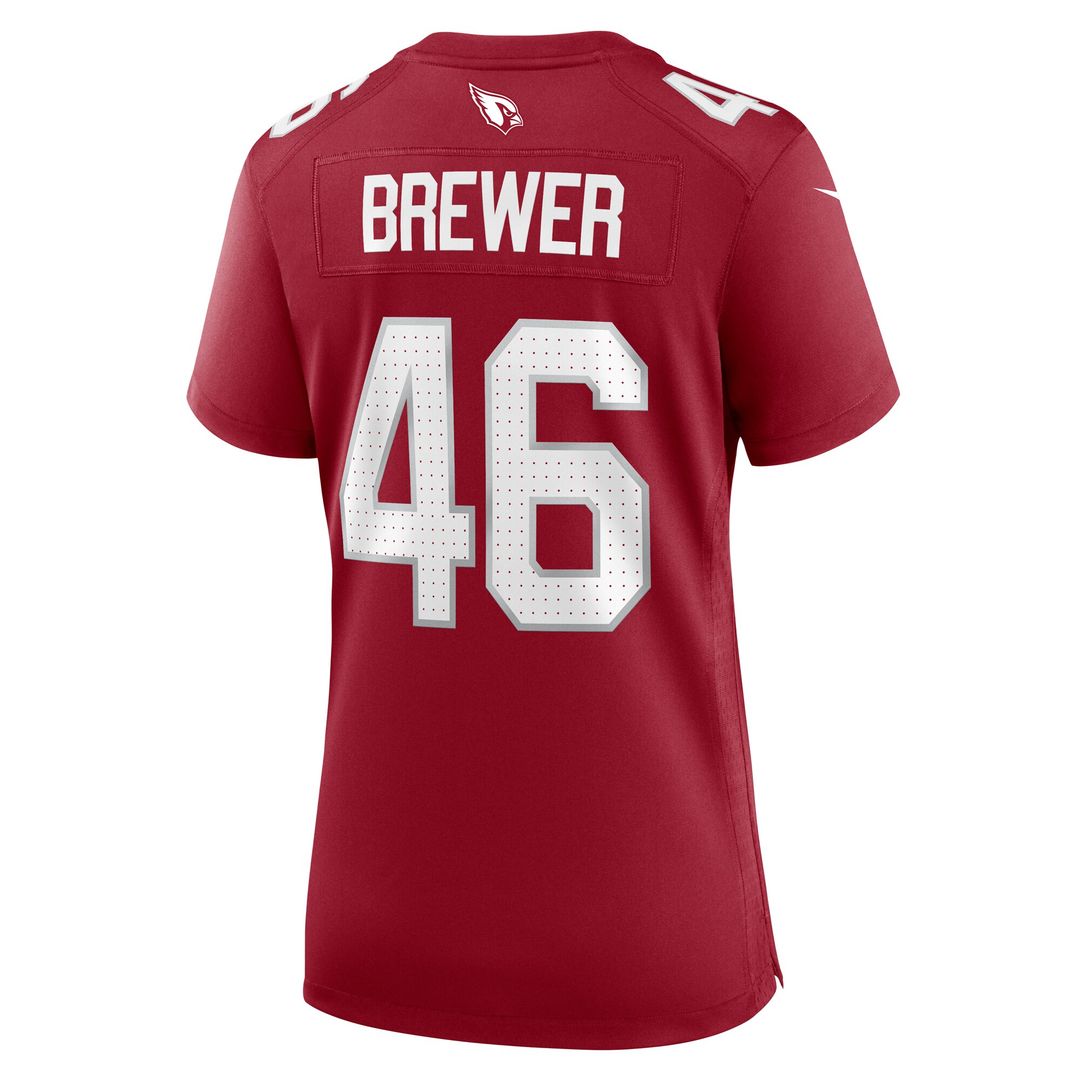 Aaron Brewer Arizona Cardinals Nike Women's Game Jersey - Cardinal Official NFL Team Apparel Football Fan Gear