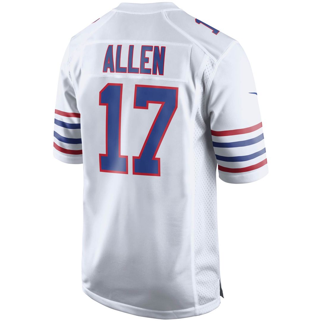 Josh Allen Buffalo Bills Nike Alternate Game Player Jersey - White Official NFL Team Apparel Football Fan Gear