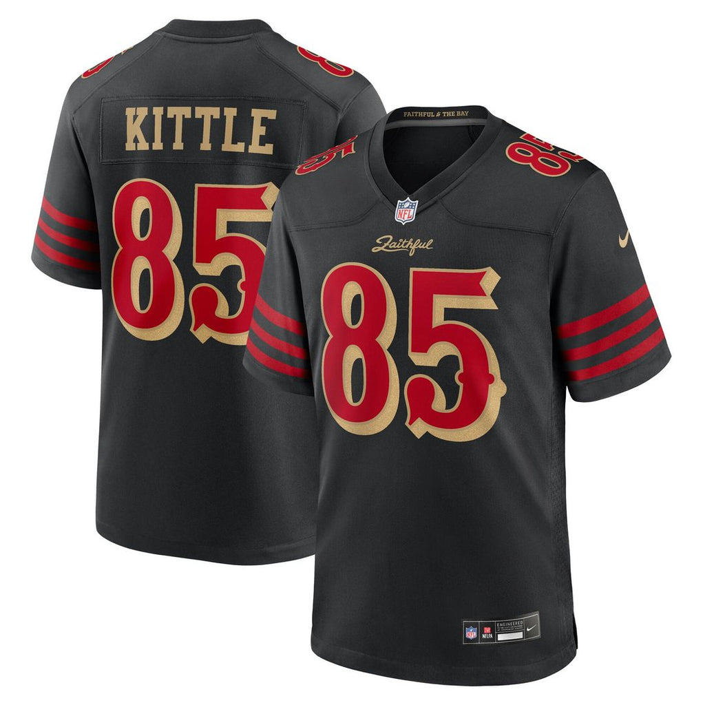 George Kittle San Francisco 49ers Nike 2025 Rivalries Collection Game Jersey - Black Official NFL Team Apparel Football Fan Gear