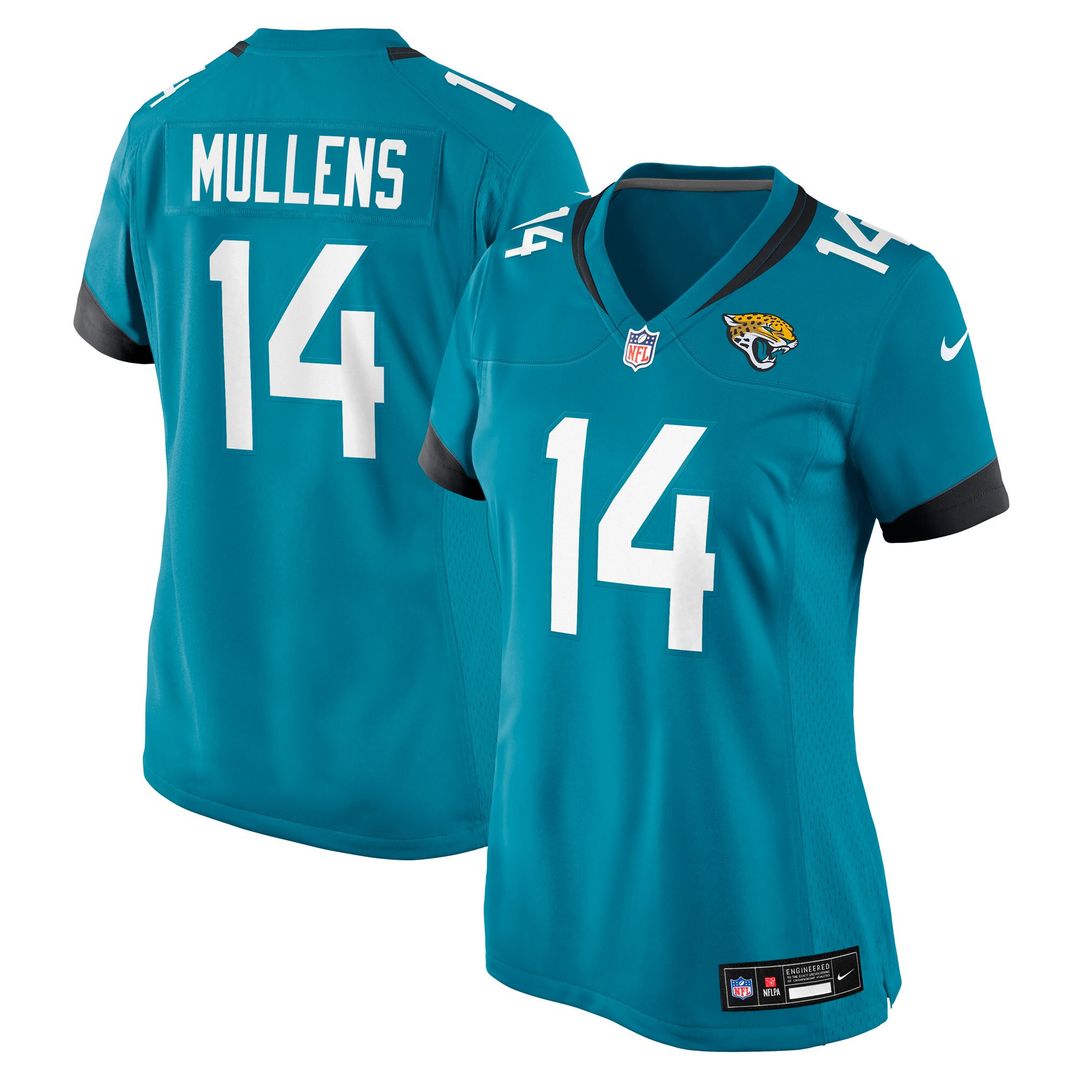 Nick Mullens Jacksonville Jaguars Nike Women's Team Game Jersey - Teal Official NFL Team Apparel Football Fan Gear