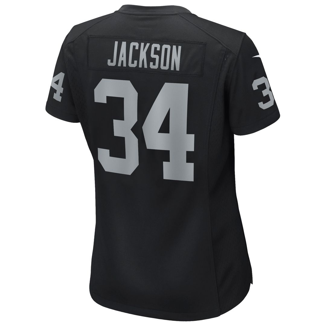 Bo Jackson Las Vegas Raiders Nike Women's Game Retired Player Jersey - Black Official NFL Team Apparel Football Fan Gear