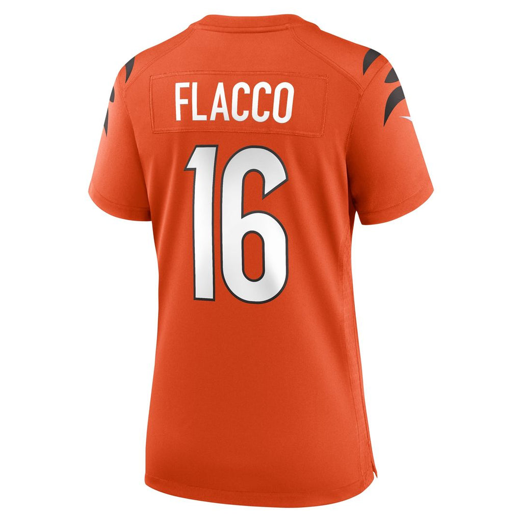 Joe Flacco Cincinnati Bengals Nike Women's Alternate Game Jersey - Orange Official NFL Team Apparel Football Fan Gear