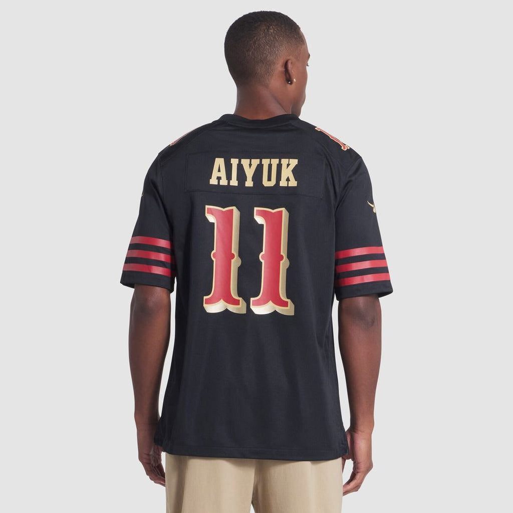 Brandon Aiyuk San Francisco 49ers Nike 2025 Rivalries Collection Game Jersey - Black Official NFL Team Apparel Football Fan Gear