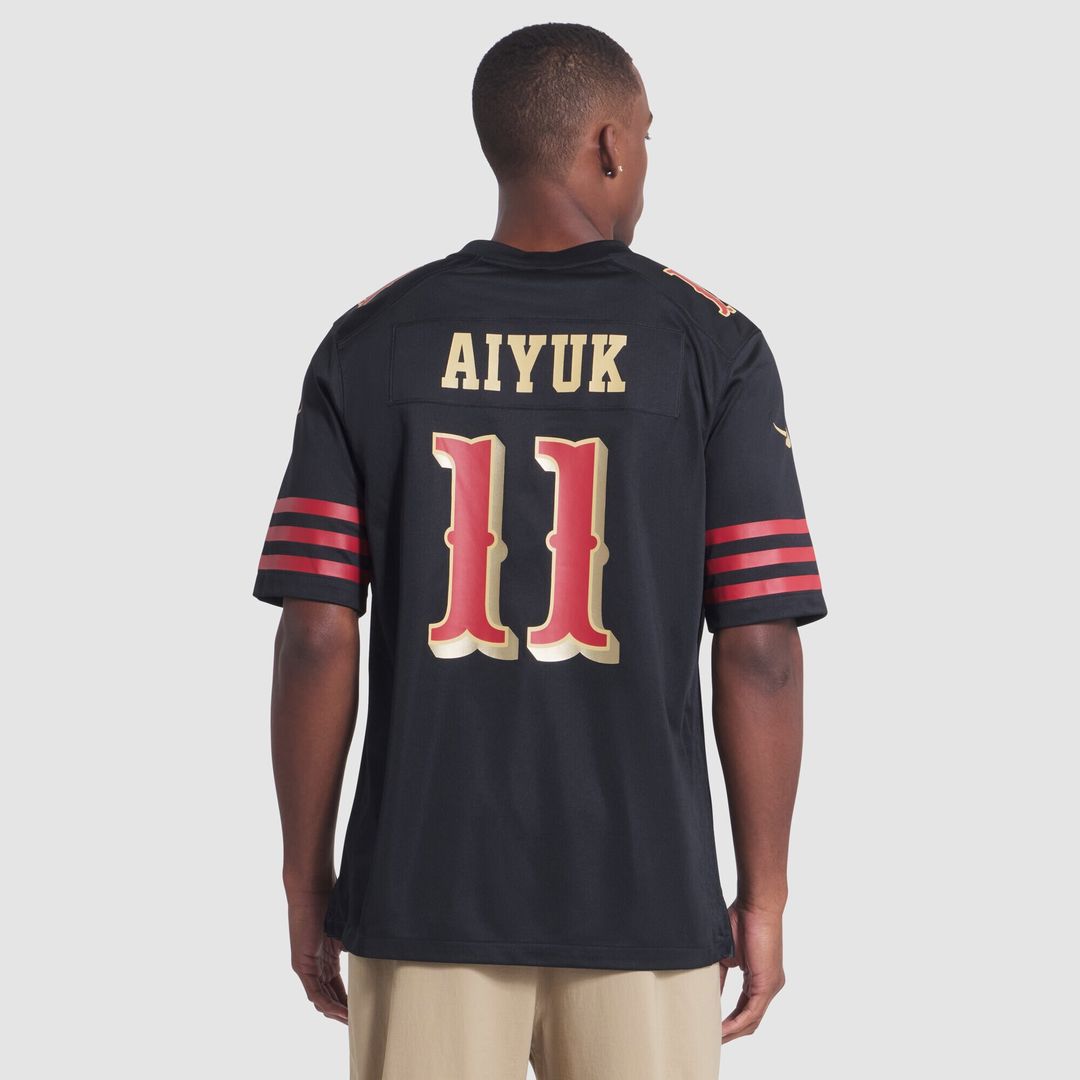 Brandon Aiyuk San Francisco 49ers Nike 2025 Rivalries Collection Game Jersey - Black Official NFL Team Apparel Football Fan Gear