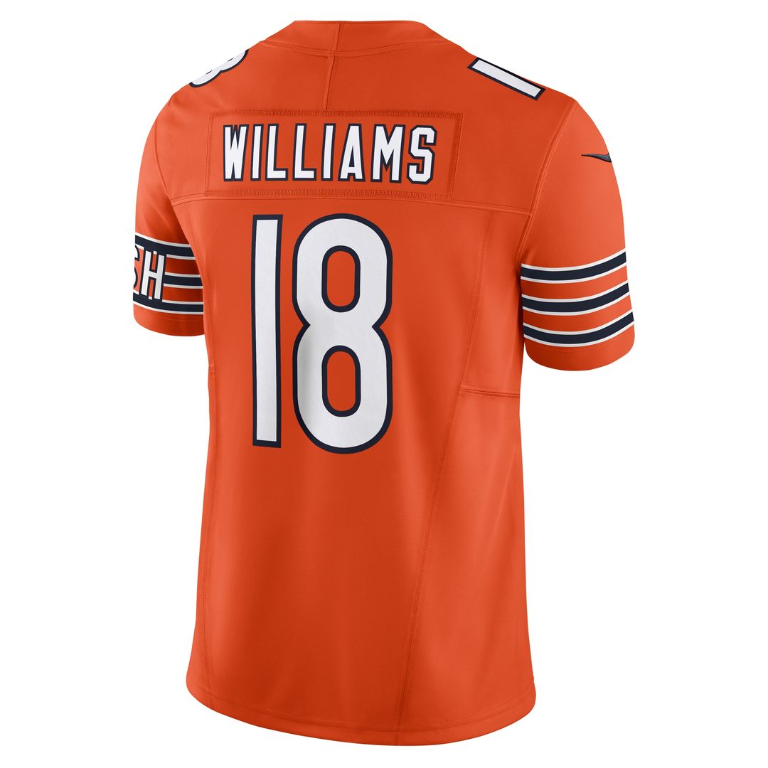 Caleb Williams Chicago Bears Nike Vapor F.U.S.E. Limited Jersey - Orange Official NFL Team Apparel Football Fan Gear