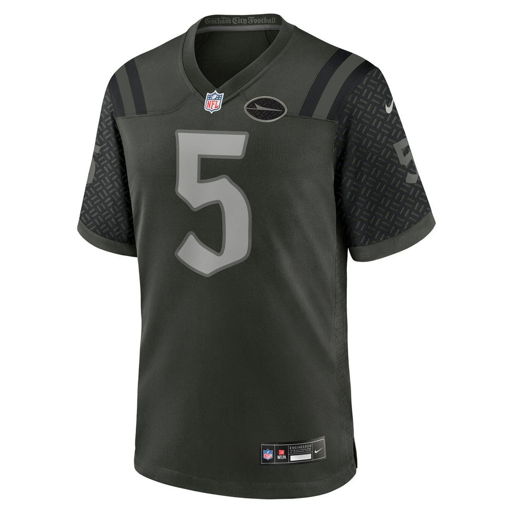 Garrett Wilson New York Jets Nike 2025 Rivalries Collection Game Jersey - Gotham Green Official NFL Team Apparel Football Fan Gear