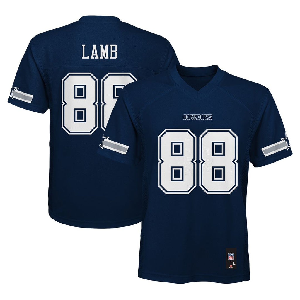 CeeDee Lamb Dallas Cowboys Youth Replica Player Jersey - Navy Official NFL Team Apparel Football Fan Gear