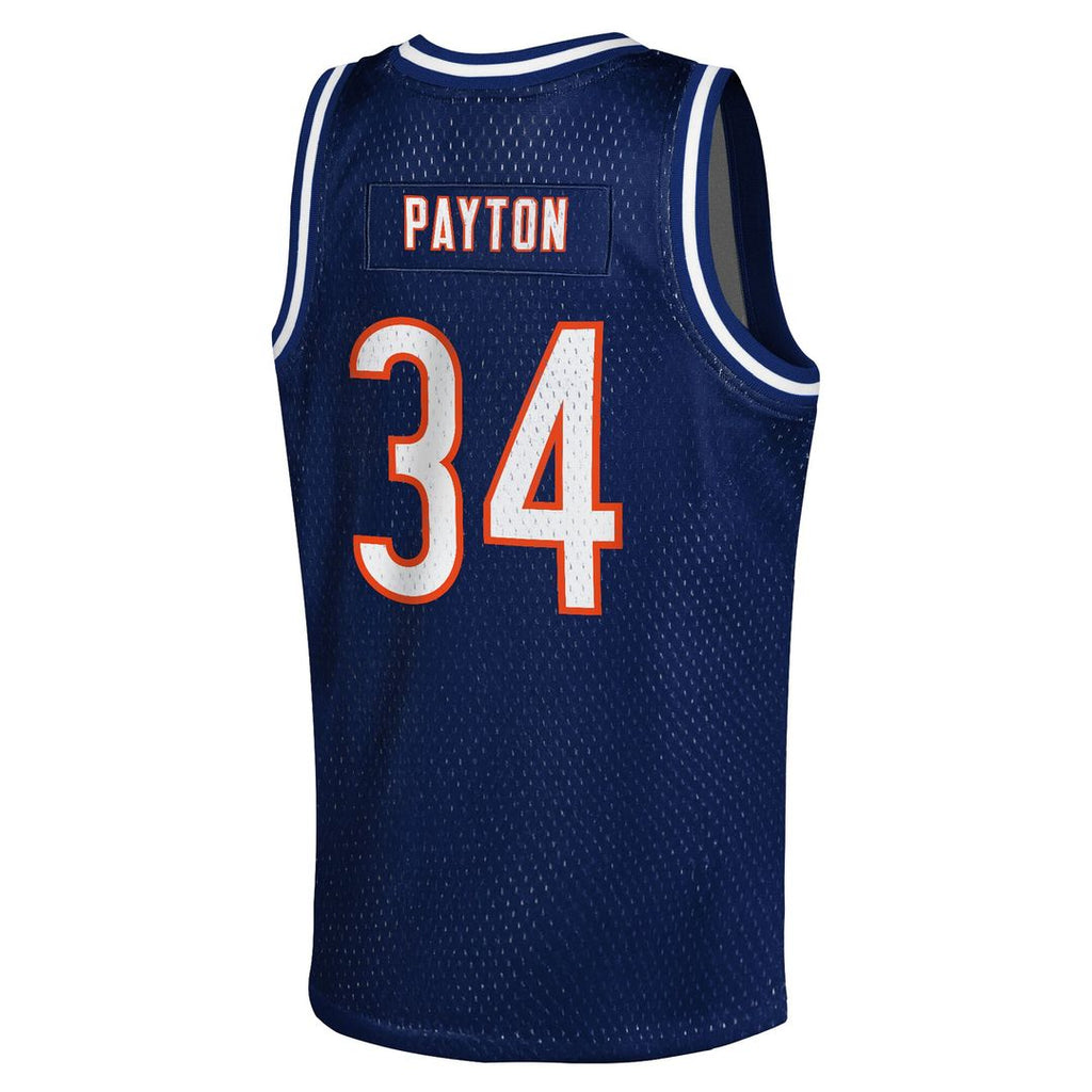 Walter Payton Chicago Bears Mitchell & Ness Youth Retired Player NFL Basketball Fashion Jersey - Navy Official NFL Team Apparel Football Fan Gear