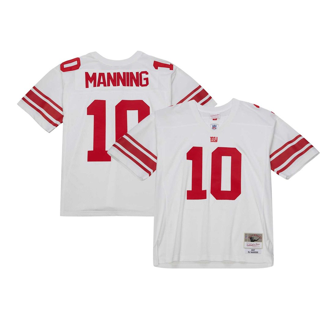 Eli Manning New York Giants Mitchell & Ness Legacy Replica Jersey - White Official NFL Team Apparel Football Fan Gear