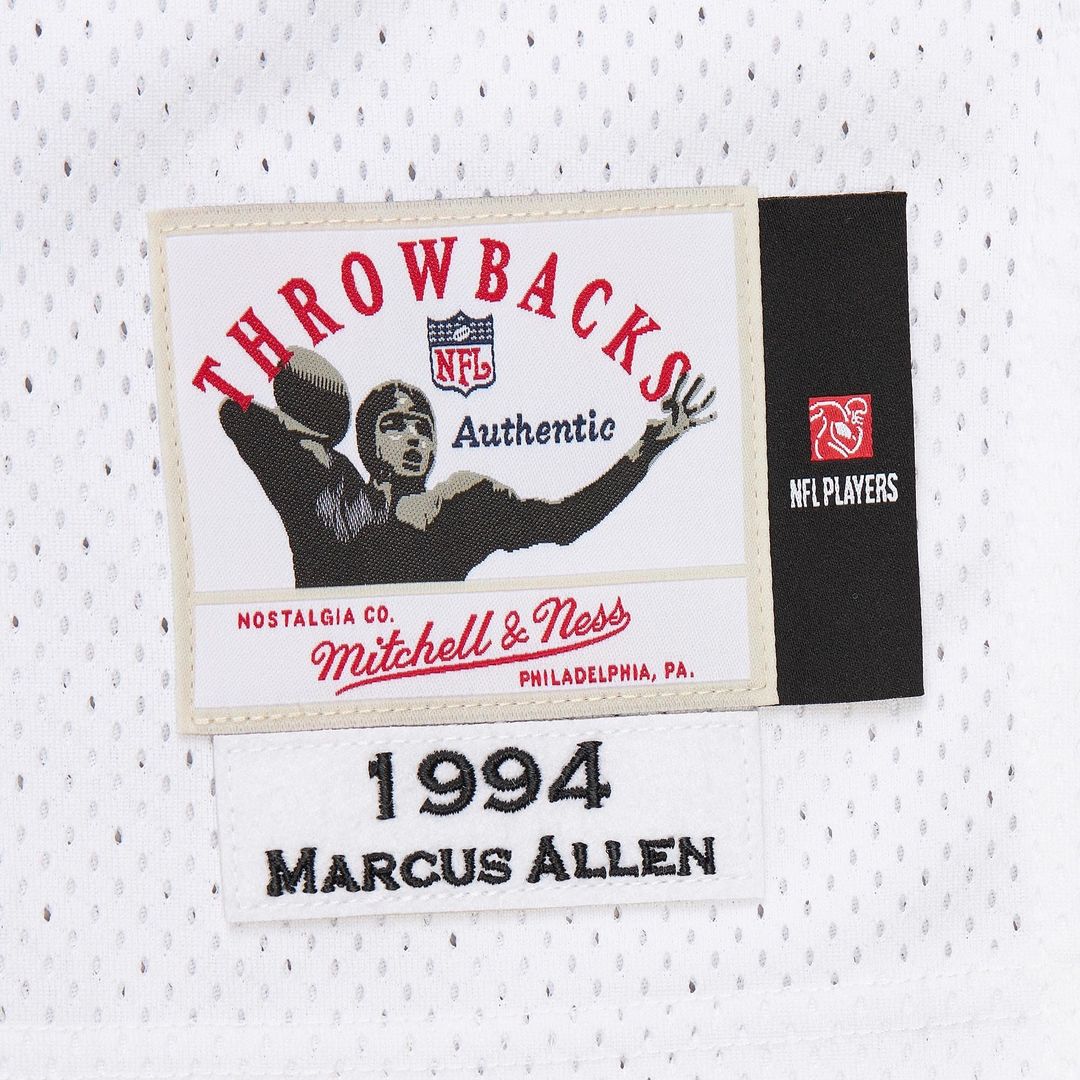 Marcus Allen Kansas City Chiefs 1994 Mitchell & Ness Authentic Throwback Retired Player Jersey - White Official NFL Team Apparel Football Fan Gear