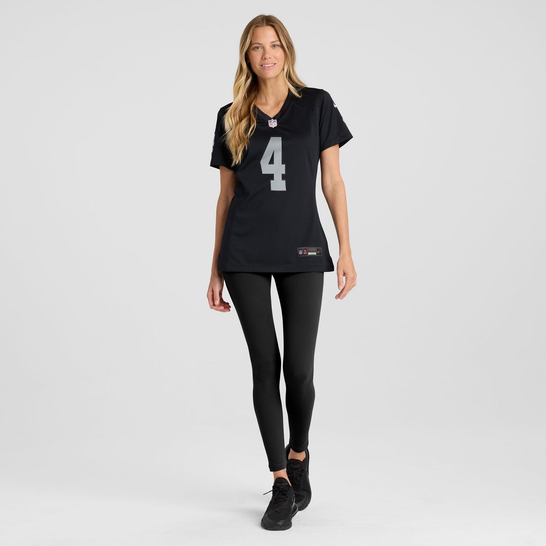 Aidan O'Connell Las Vegas Raiders Nike Women's Game Jersey - Black Official NFL Team Apparel Football Fan Gear