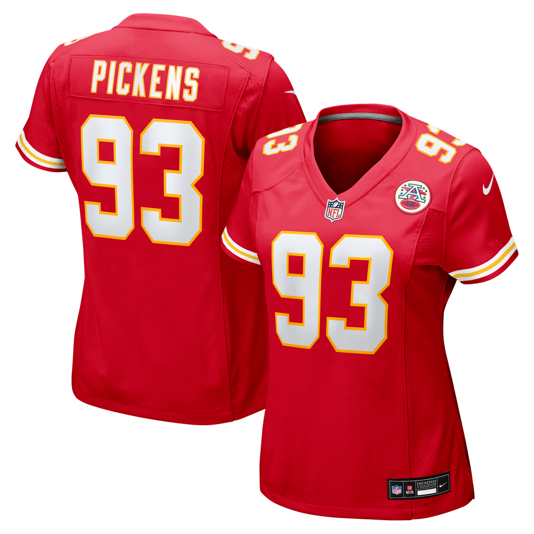 Zacch Pickens Kansas City Chiefs Nike Women's Team Game Jersey - Red Official NFL Team Apparel Football Fan Gear