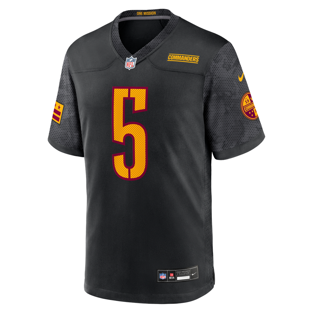 Jayden Daniels Washington Commanders Nike Alternate Game Player Jersey - Black Official NFL Team Apparel Football Fan Gear