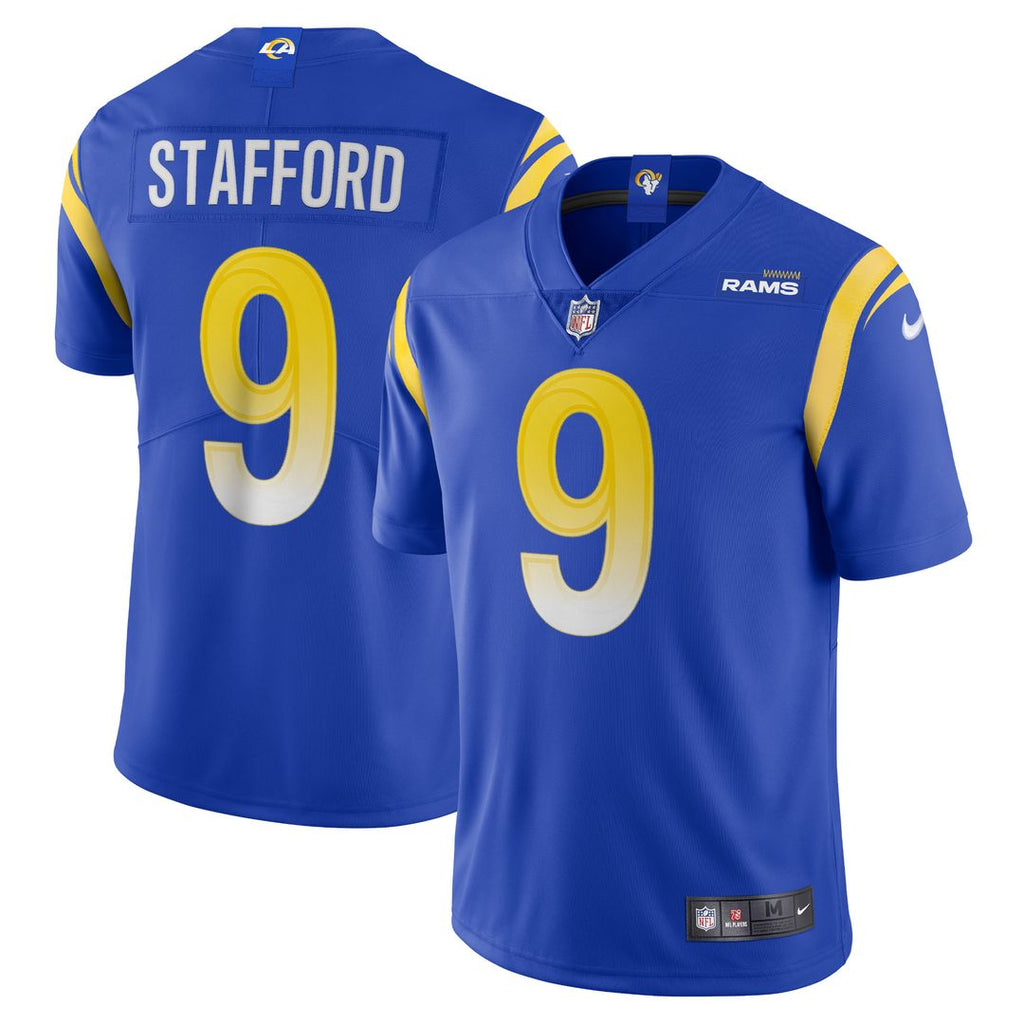 Matthew Stafford Los Angeles Rams Nike Vapor Limited Jersey - Royal Official NFL Team Apparel Football Fan Gear