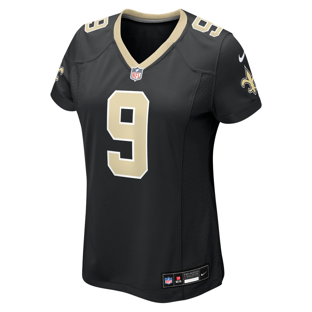 Drew Brees New Orleans Saints Nike Women's Team Game Jersey - Black Official NFL Team Apparel Football Fan Gear