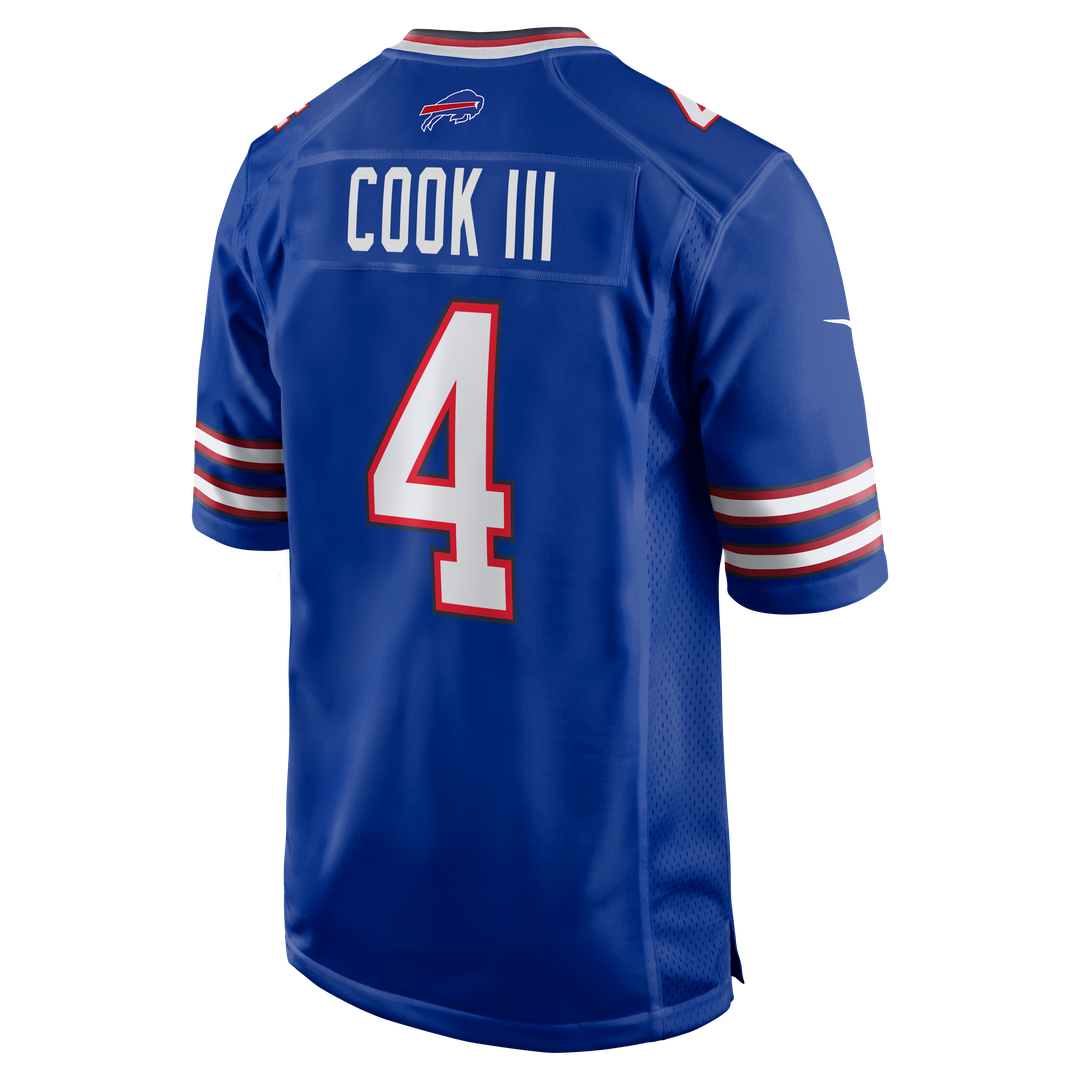 James Cook III Buffalo Bills Nike Team Game Jersey - Royal Official NFL Team Apparel Football Fan Gear