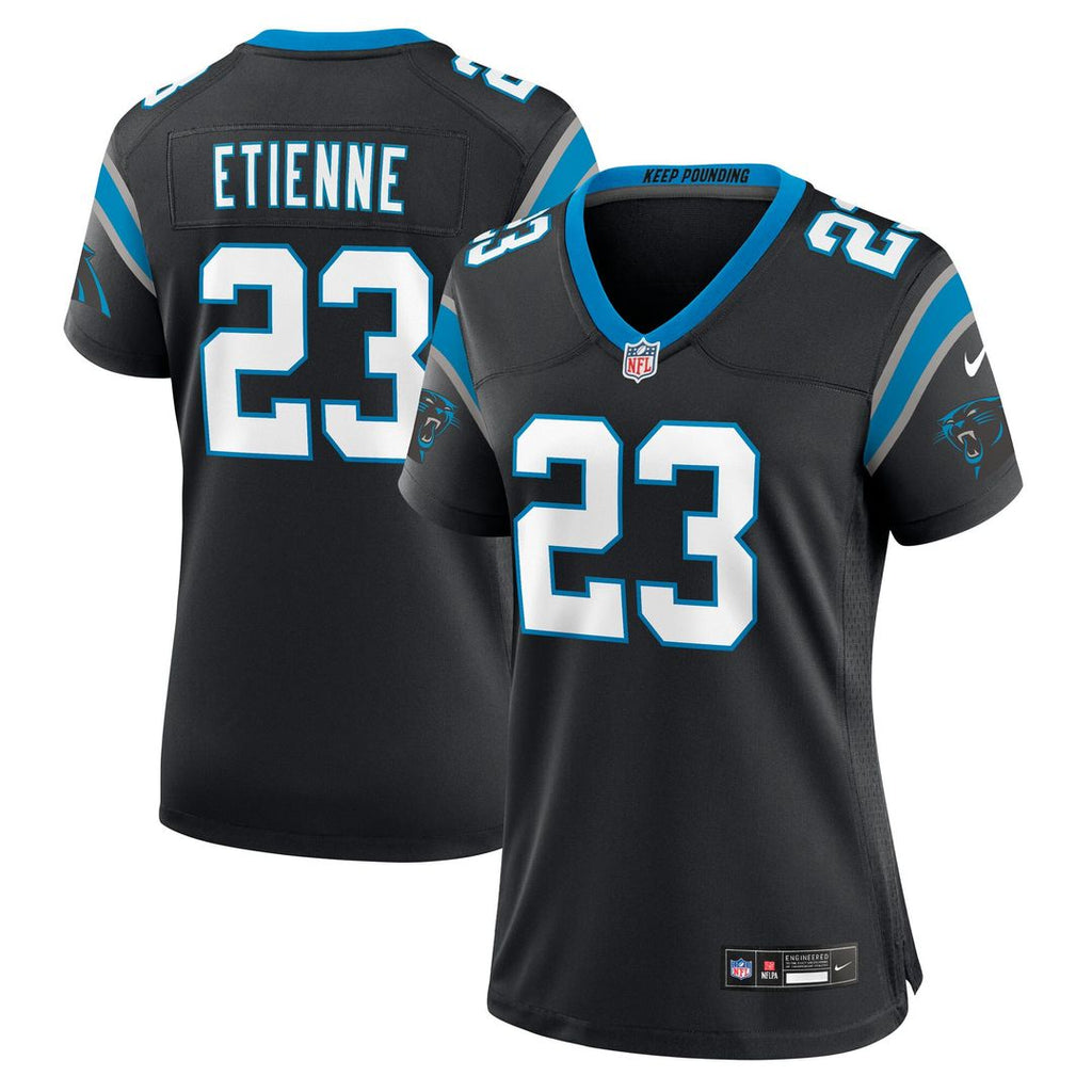 Trevor Etienne Carolina Panthers Nike Women's Team Game Jersey - Black Official NFL Team Apparel Football Fan Gear