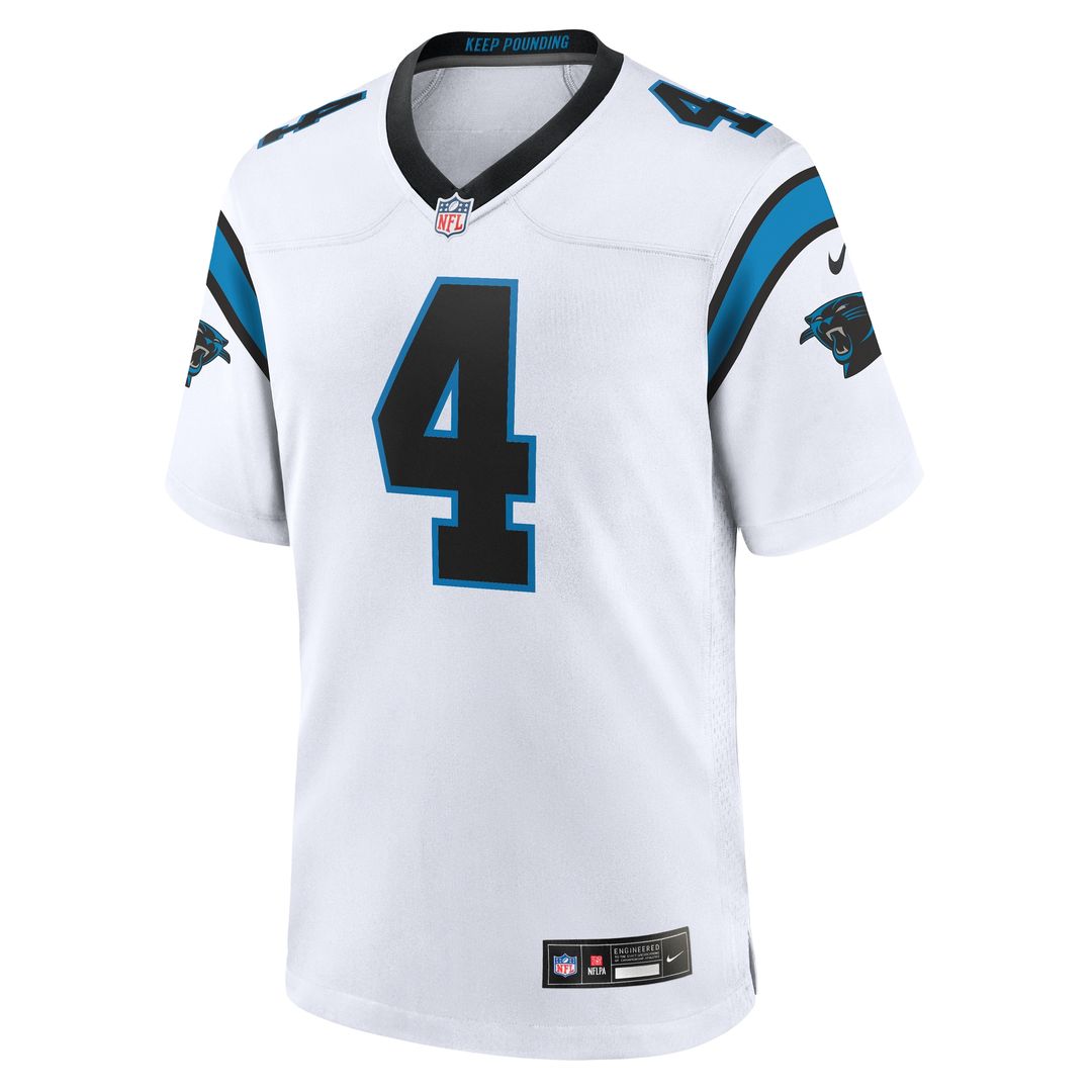 Tetairoa McMillan Carolina Panthers Nike Game Jersey - White Official NFL Team Apparel Football Fan Gear