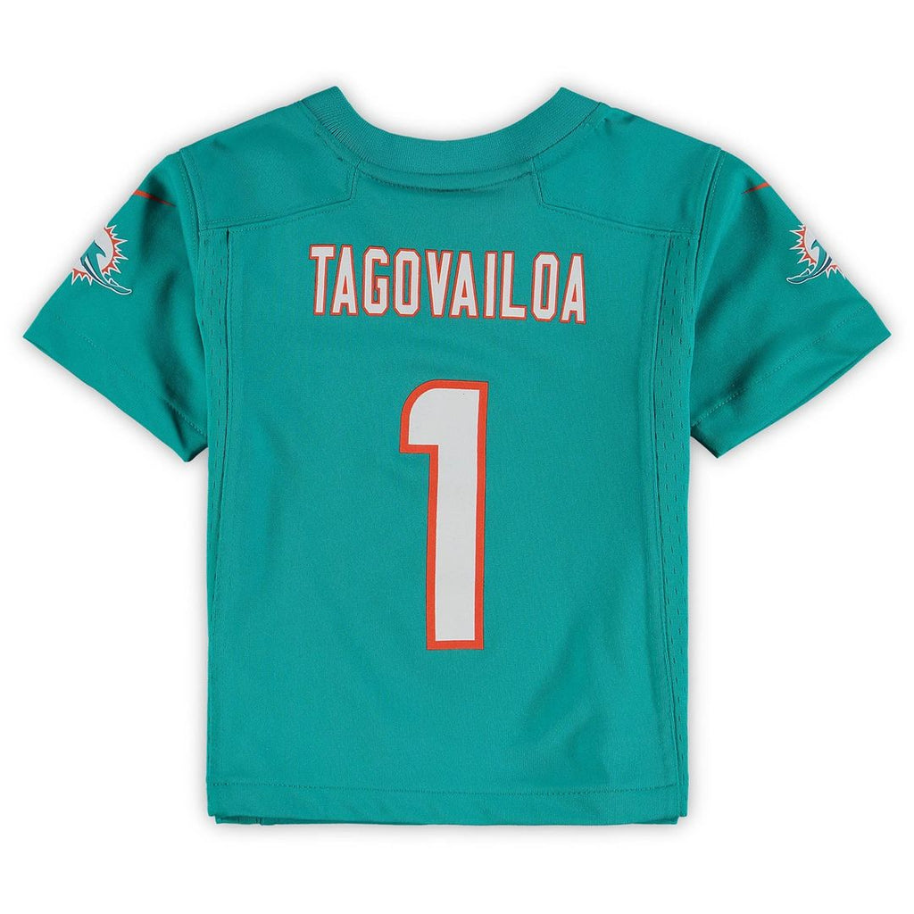 Tua Tagovailoa Miami Dolphins Nike Toddler Game Jersey - Aqua Official NFL Team Apparel Football Fan Gear
