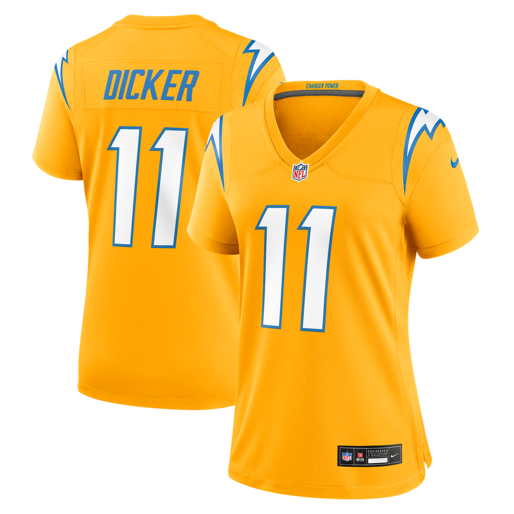 Cameron Dicker Los Angeles Chargers Nike Women's Alternate Game Jersey - Gold Official NFL Team Apparel Football Fan Gear