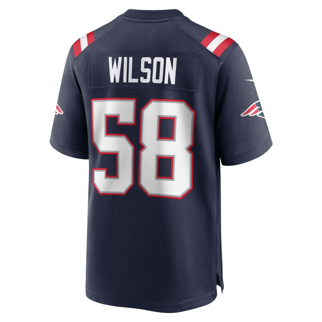 Jared Wilson New England Patriots Nike Team Game Jersey - Navy Official NFL Team Apparel Football Fan Gear