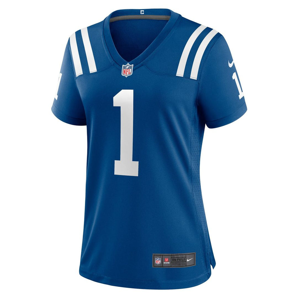 Number 1 Bride Indianapolis Colts Nike Women's Game Jersey - Royal Official NFL Team Apparel Football Fan Gear