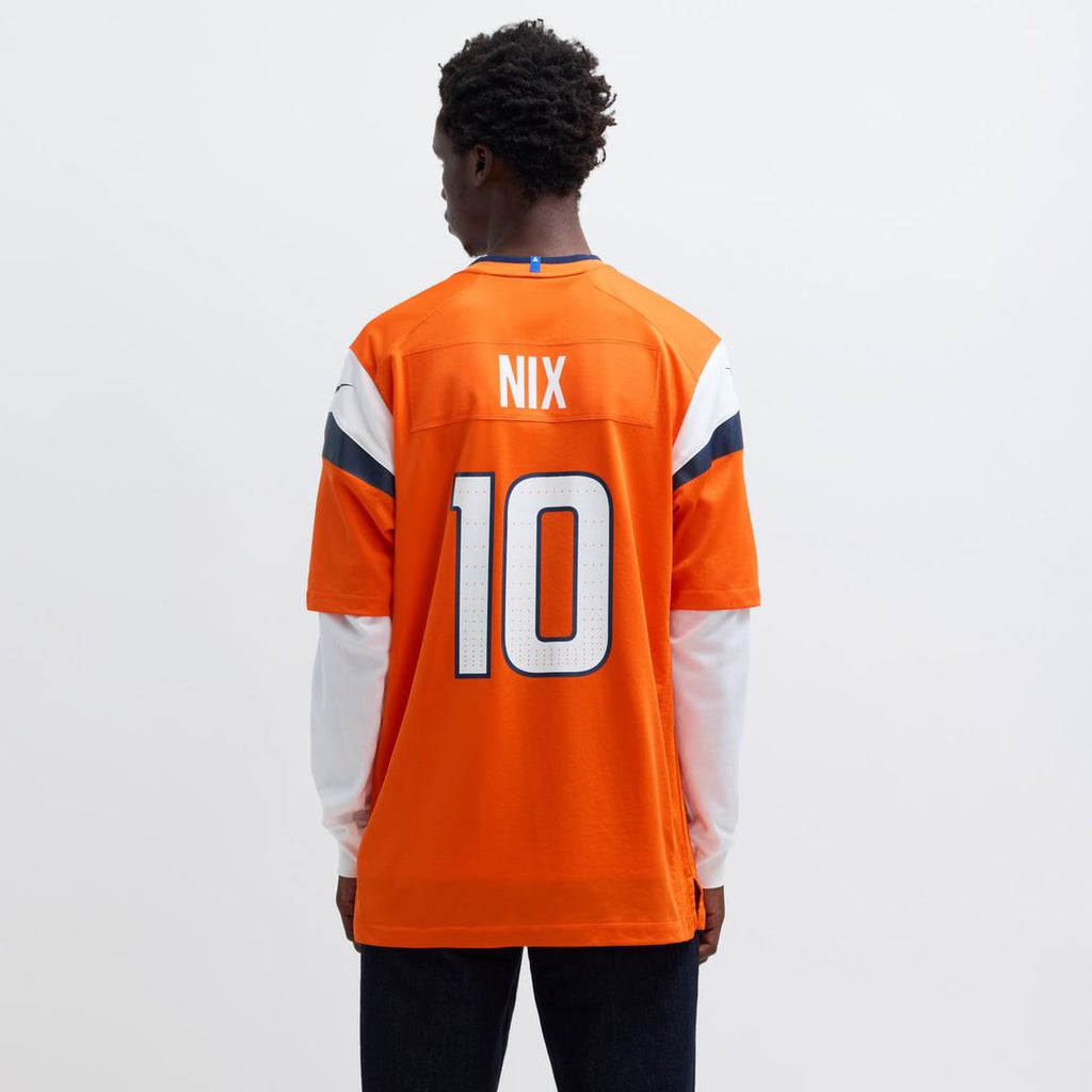 Bo Nix Denver Broncos Nike Player Game Jersey - Orange Official NFL Team Apparel Football Fan Gear
