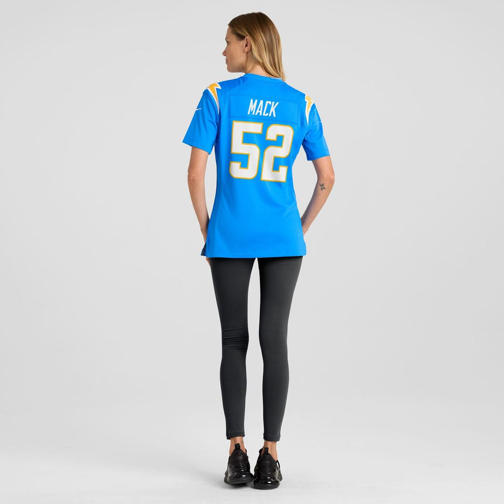 Khalil Mack Los Angeles Chargers Nike Women's Player Jersey - Powder Blue Official NFL Team Apparel Football Fan Gear