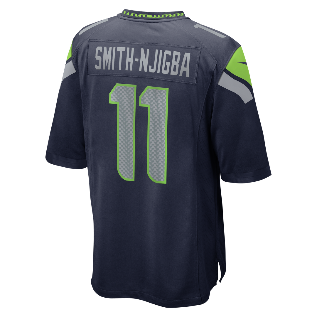 Jaxon Smith-Njigba Seattle Seahawks Nike Super Bowl LX Patch Game Jersey - College Navy Official NFL Team Apparel Football Fan Gear