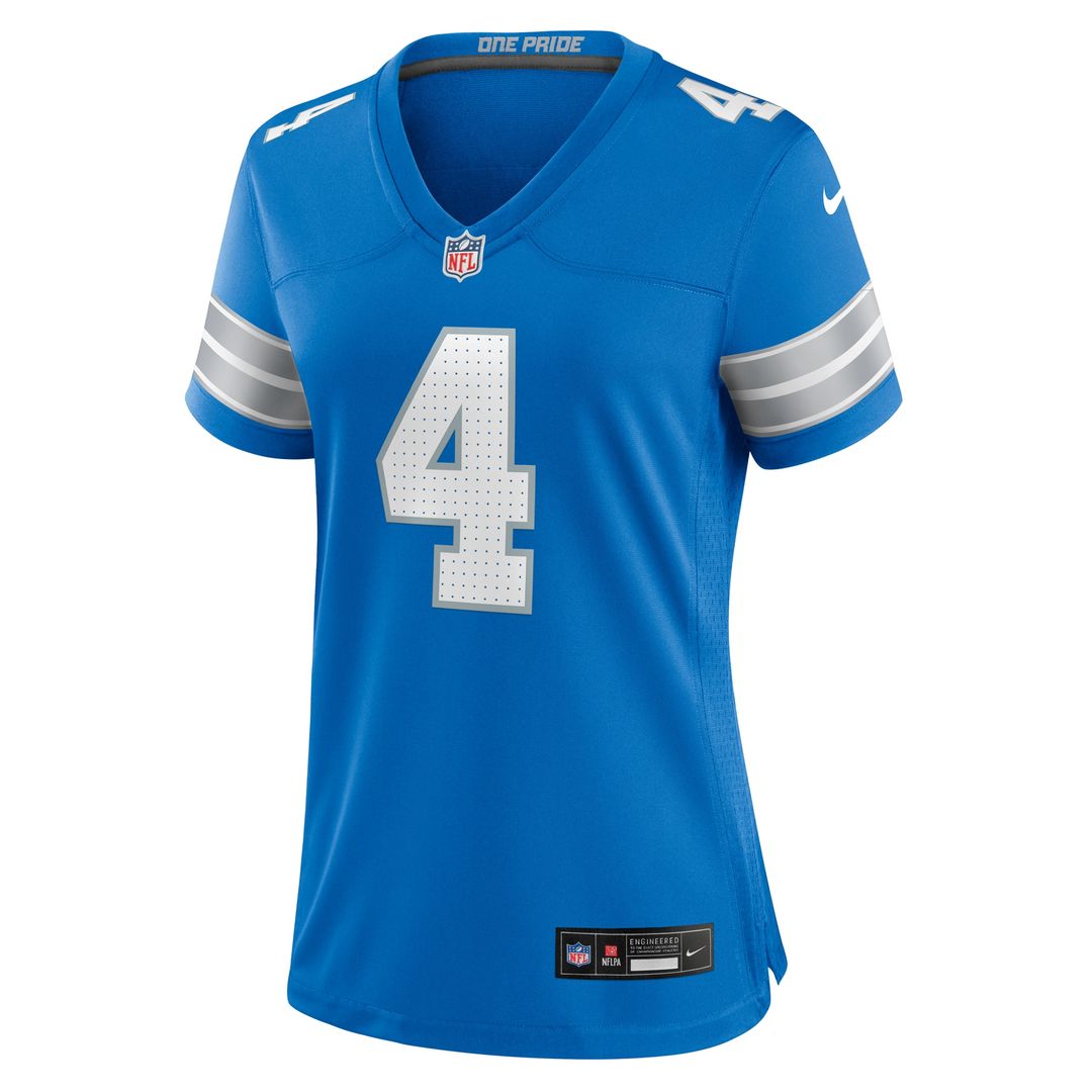 Emmanuel Moseley Detroit Lions Nike Women's Team Game Jersey - Blue Official NFL Team Apparel Football Fan Gear