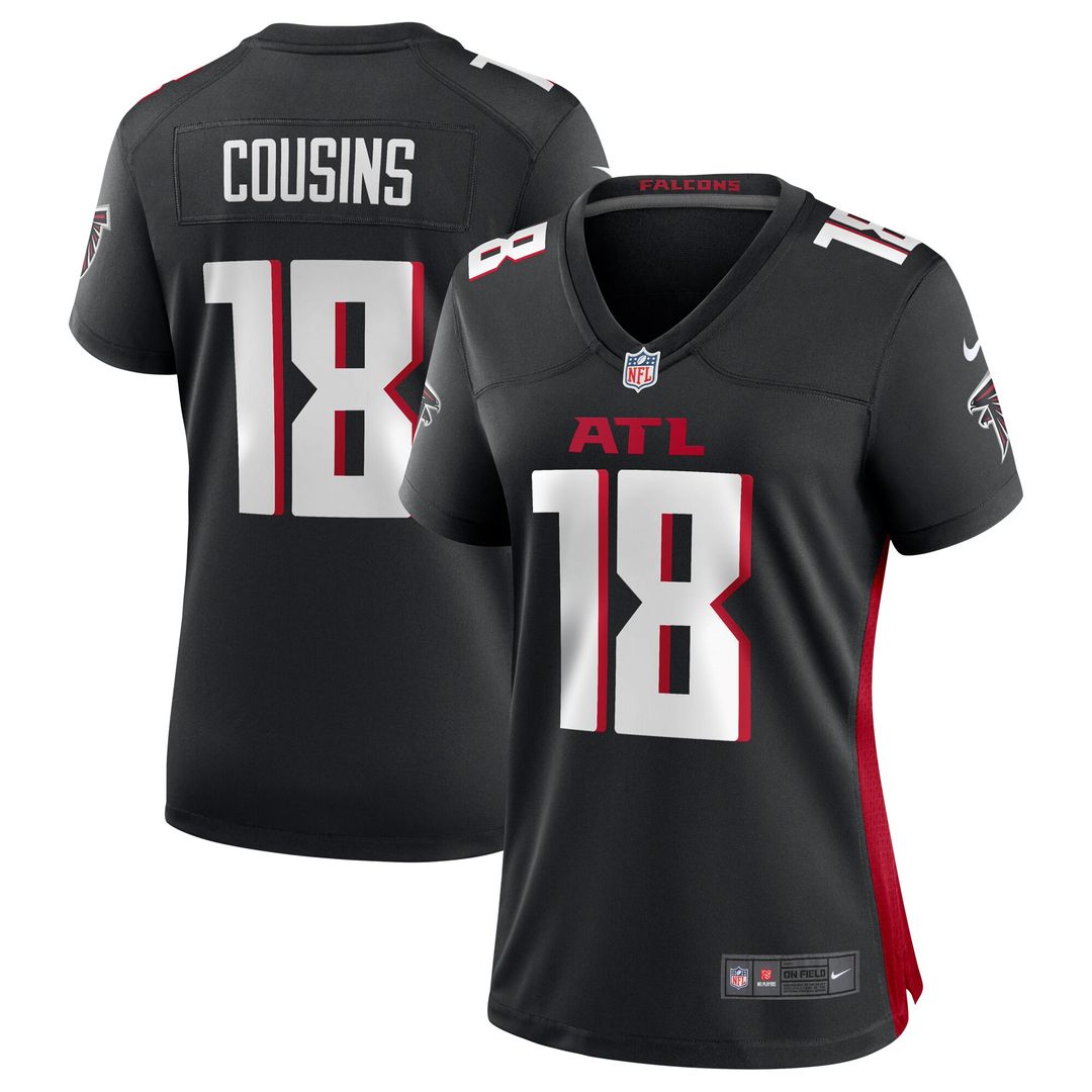 Kirk Cousins Atlanta Falcons Nike Women's Game Player Jersey - Black Official NFL Team Apparel Football Fan Gear