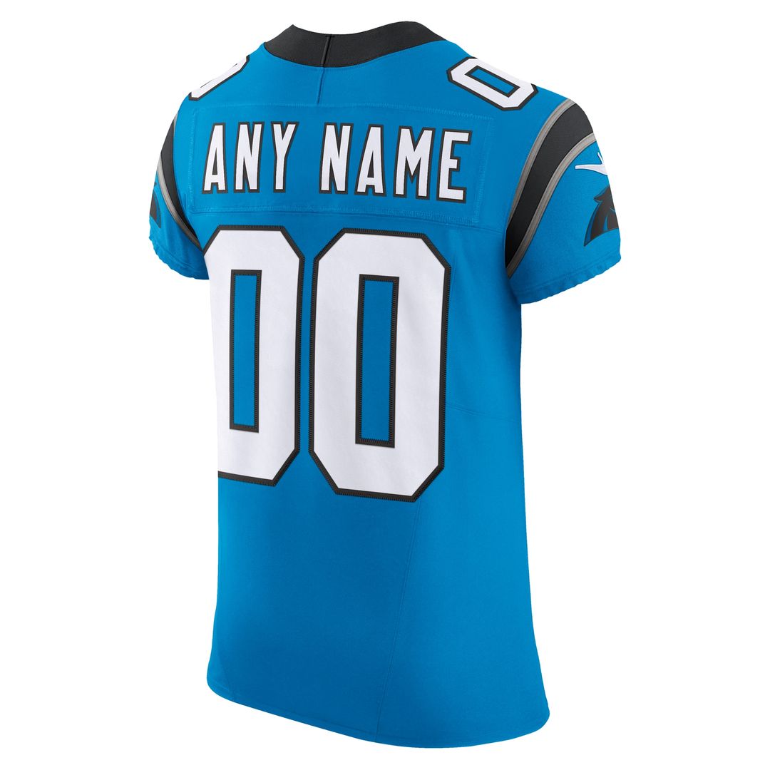 Carolina Panthers Nike Vapor F.U.S.E. Elite Custom Jersey - Blue Official NFL Team Apparel Football Fan Gear