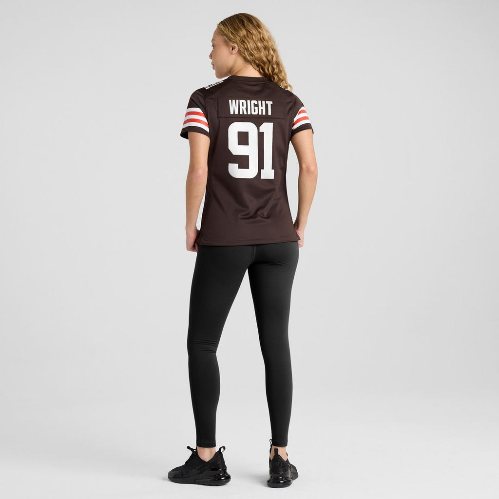 Alex Wright Cleveland Browns Nike Women's Team Game Jersey - Brown Official NFL Team Apparel Football Fan Gear