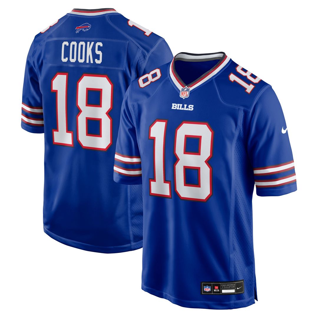 Brandin Cooks Buffalo Bills Nike Team Game Jersey - Royal Official NFL Team Apparel Football Fan Gear