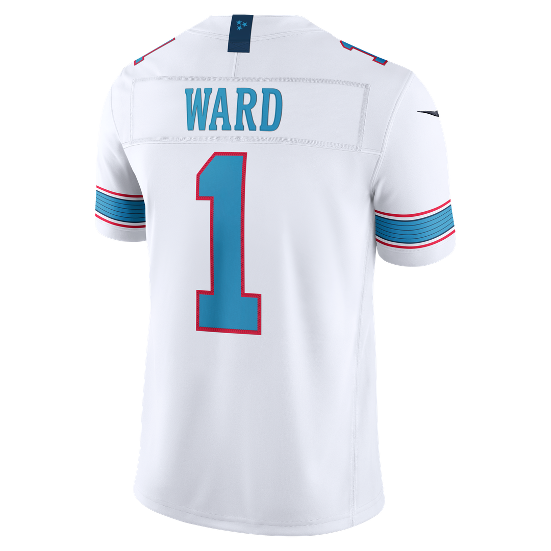 Cameron Ward Tennessee Titans Nike Vapor F.U.S.E. Stitched Limited Jersey - White Official NFL Team Apparel Football Fan Gear