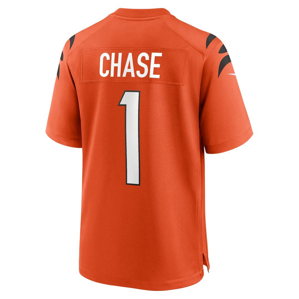 Ja'Marr Chase Cincinnati Bengals Nike Alternate Game Jersey - Orange Official NFL Team Apparel Football Fan Gear