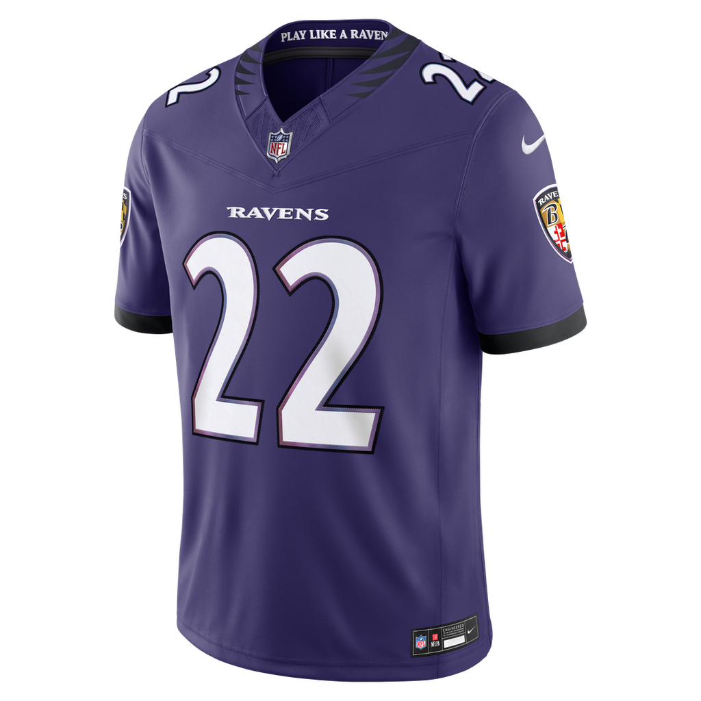 Derrick Henry Baltimore Ravens Nike Vapor F.U.S.E. Stitched Limited Jersey - White Official NFL Team Apparel Football Fan Gear