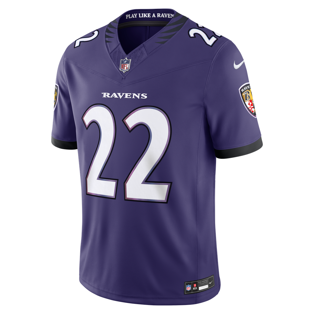 Derrick Henry Baltimore Ravens Nike Vapor F.U.S.E. Stitched Limited Jersey - White Official NFL Team Apparel Football Fan Gear