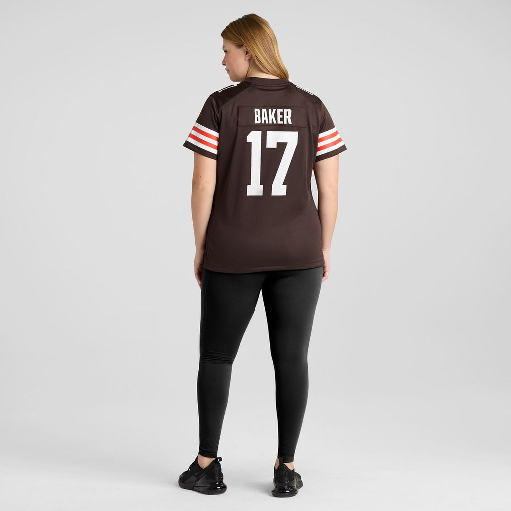 Jerome Baker Cleveland Browns Nike Women's Team Game Jersey - Brown Official NFL Team Apparel Football Fan Gear