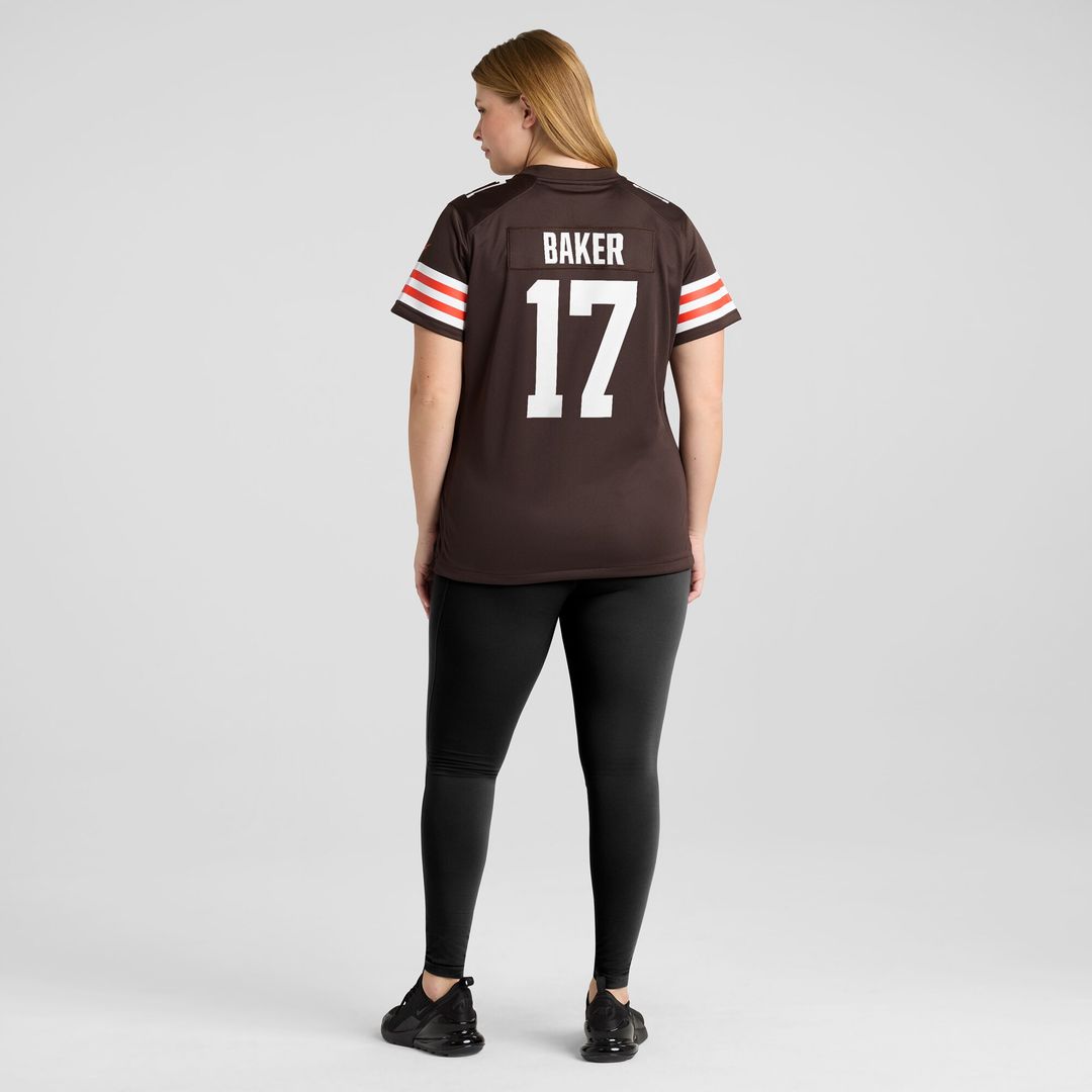 Jerome Baker Cleveland Browns Nike Women's Team Game Jersey - Brown Official NFL Team Apparel Football Fan Gear