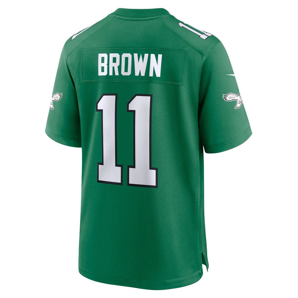 A.J. Brown Philadelphia Eagles Nike Alternate Game Player Jersey - Kelly Green Official NFL Team Apparel Football Fan Gear