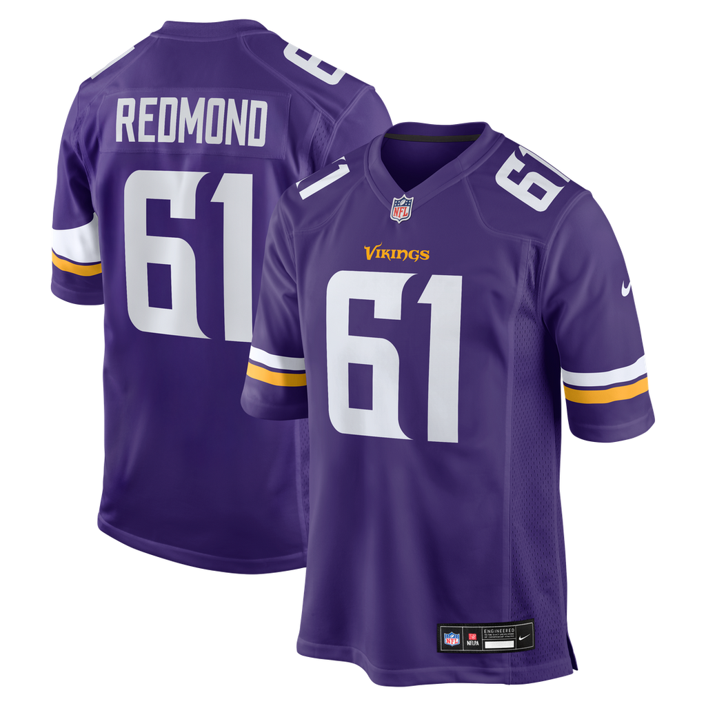Jalen Redmond Minnesota Vikings Nike Game Jersey - Purple Official NFL Team Apparel Football Fan Gear